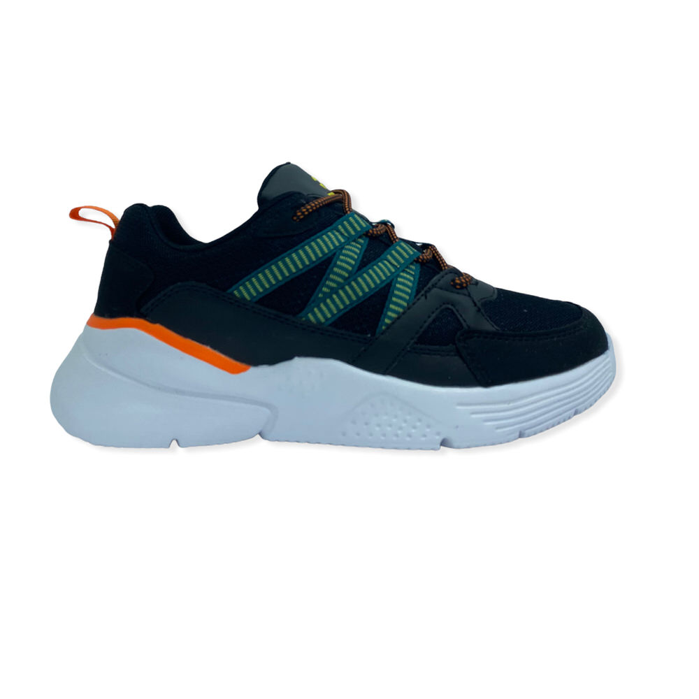CHALPA NEGRO VERDE SLATE NARANJA