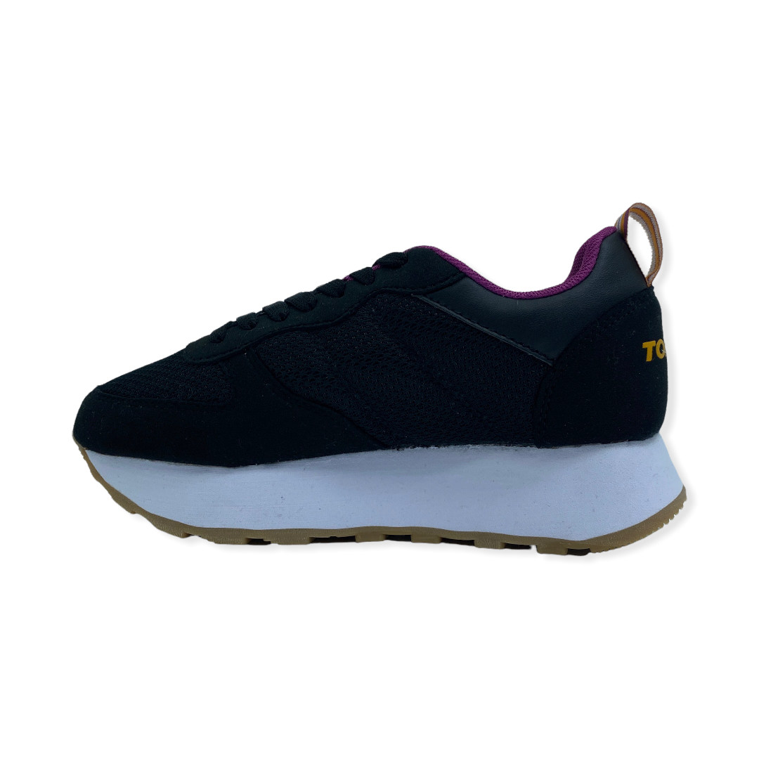 T.350 W WEDGE NEGRO-FUCSIA